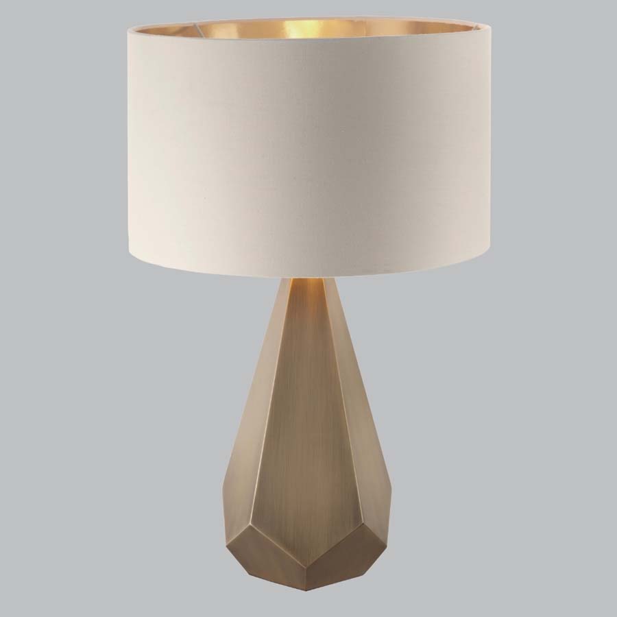 Millie & Co Lance Antique Brass Table Lamp