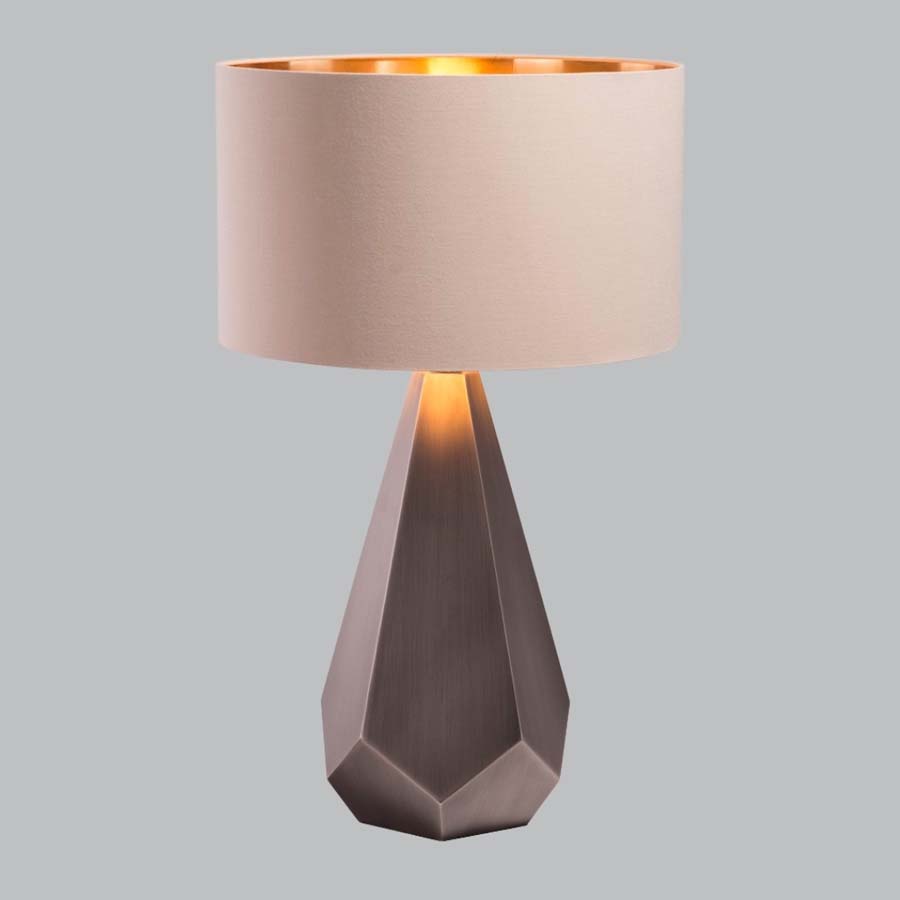 Millie & Co Lance Gunmetal Finish Table Lamp