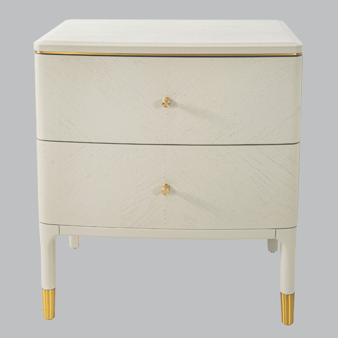 Millie & Co Marlow Off White Side Table