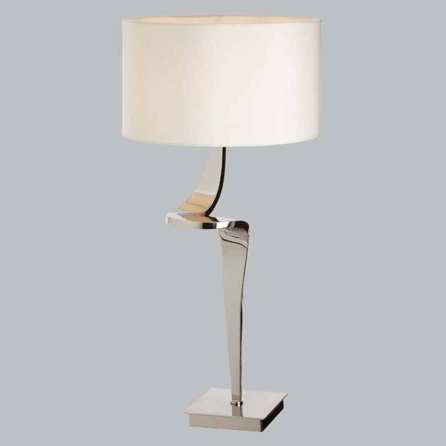 Millie & Co Nero Nickel Table Lamp