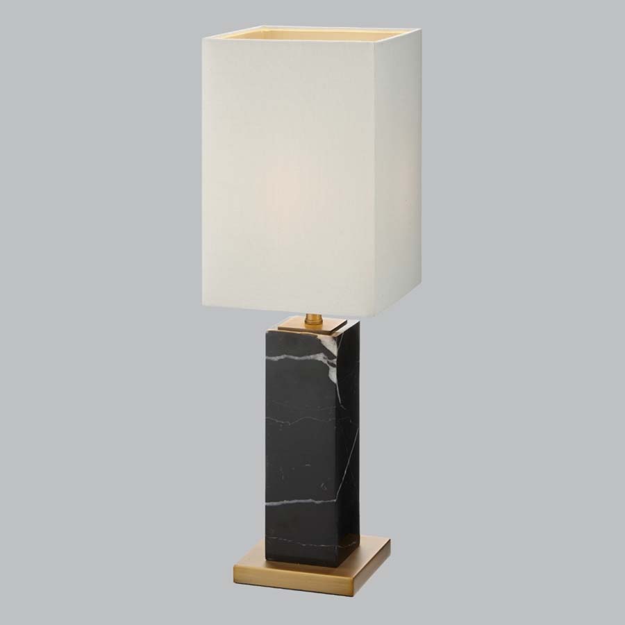 Millie & Co Pax Black Marble Table Lamp