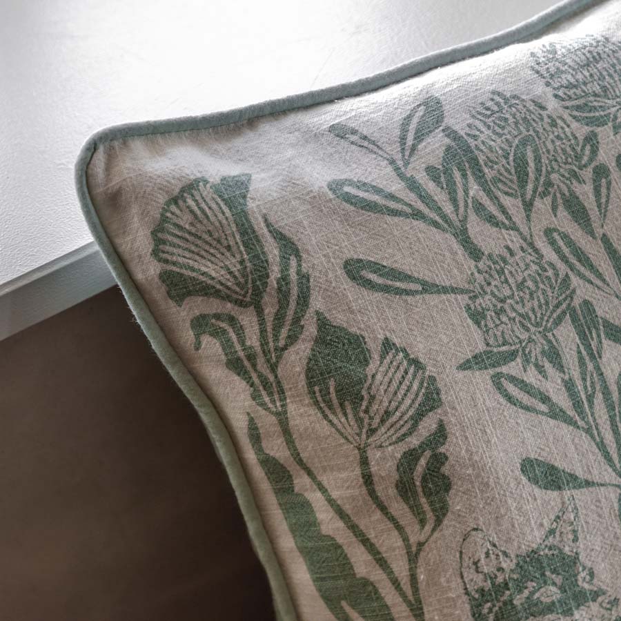 Gallery Interiors Bibury Animals Cushion Duck Egg