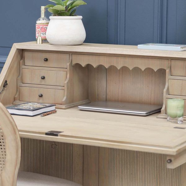 Rustic Wooden Bureau Desk - Image 16