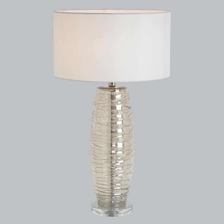 Millie & Co Uma Cognac Glass Body Table Lamp