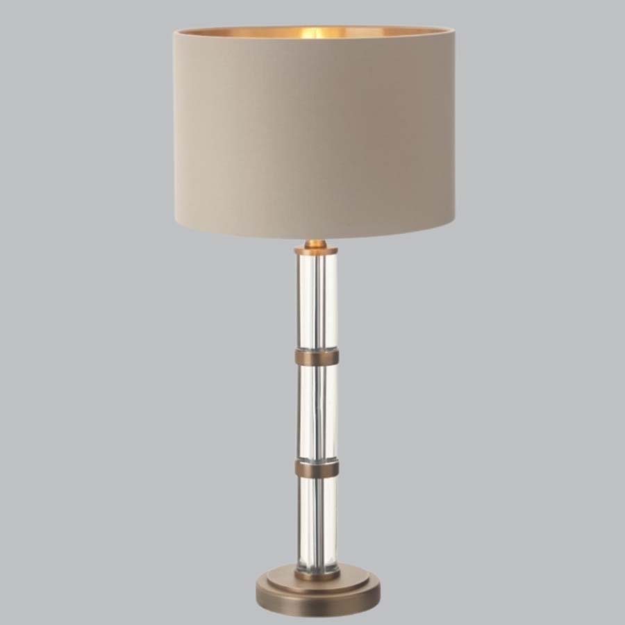 Millie & Co Zane Antique Brass Finish Table Lamp