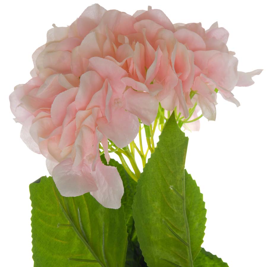 Hill Interiors Single Pink Hydrangea x 3 Stems
