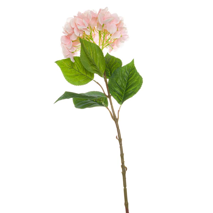 Hill Interiors Single Pink Hydrangea x 3 Stems