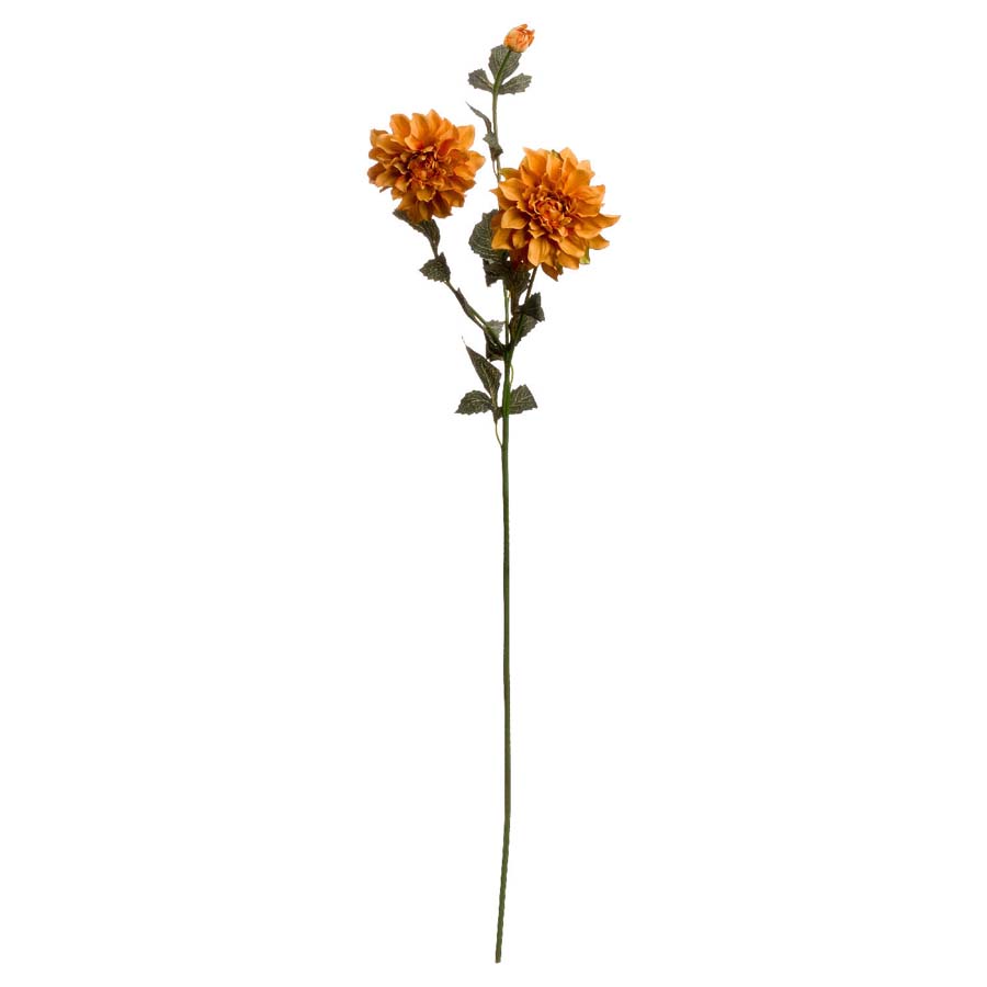 Hill Interiors Orange Dahlia Spray x 3 Stems