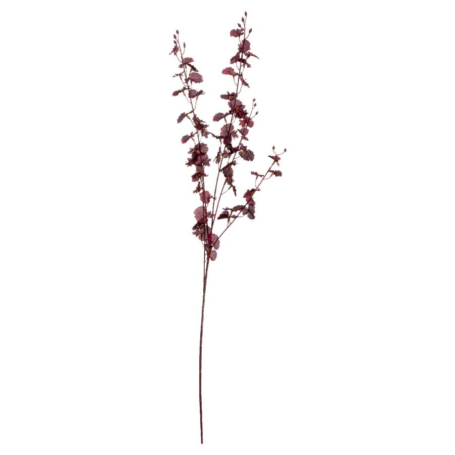 Hill Interiors Deep Burgundy Orchid Spray x 3 Stems