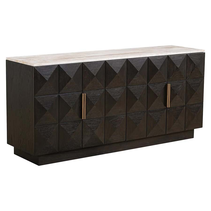 Richmond Interiors Claremont 4 Door Sideboard - Brown