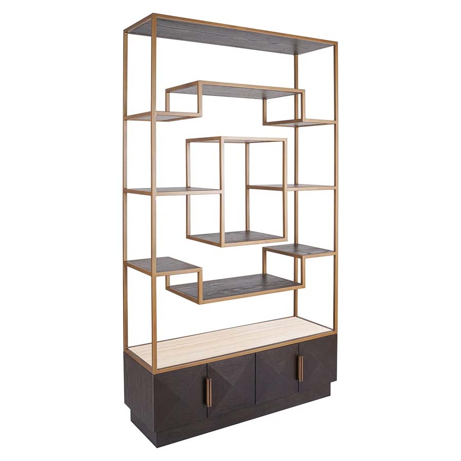 Richmond Interiors Claremont Display Cabinet - Brown