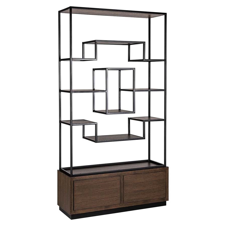Richmond Interiors Bonvoy 2 Drawer Display Unit - Brown