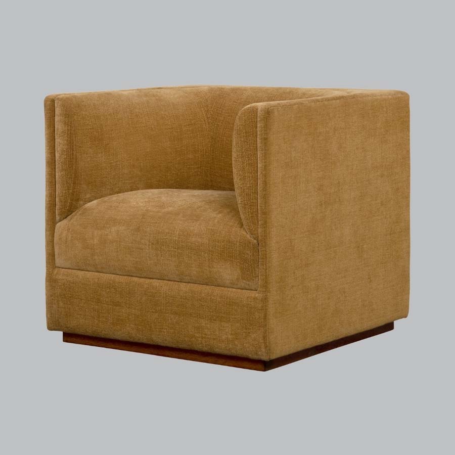 Millie & Co Altair Chenille Straw Chair