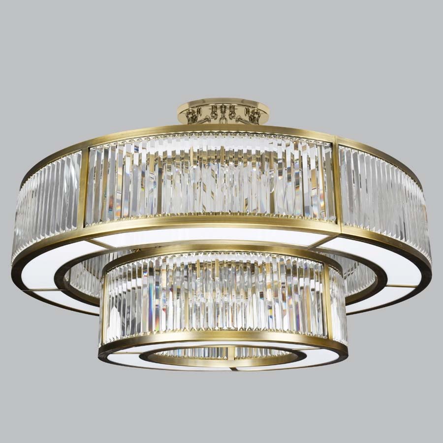 Millie & Co Astrid Antique Brass Chandelier
