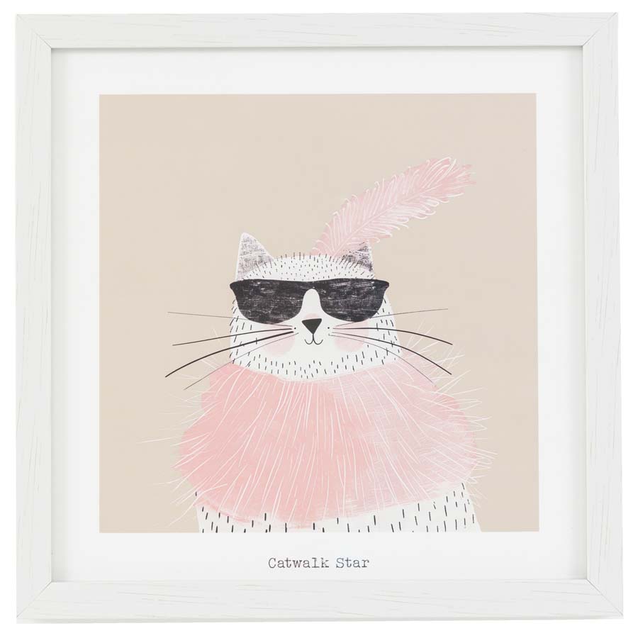 Art Marketing Catwalk Star Framed Art By Laura Bolton