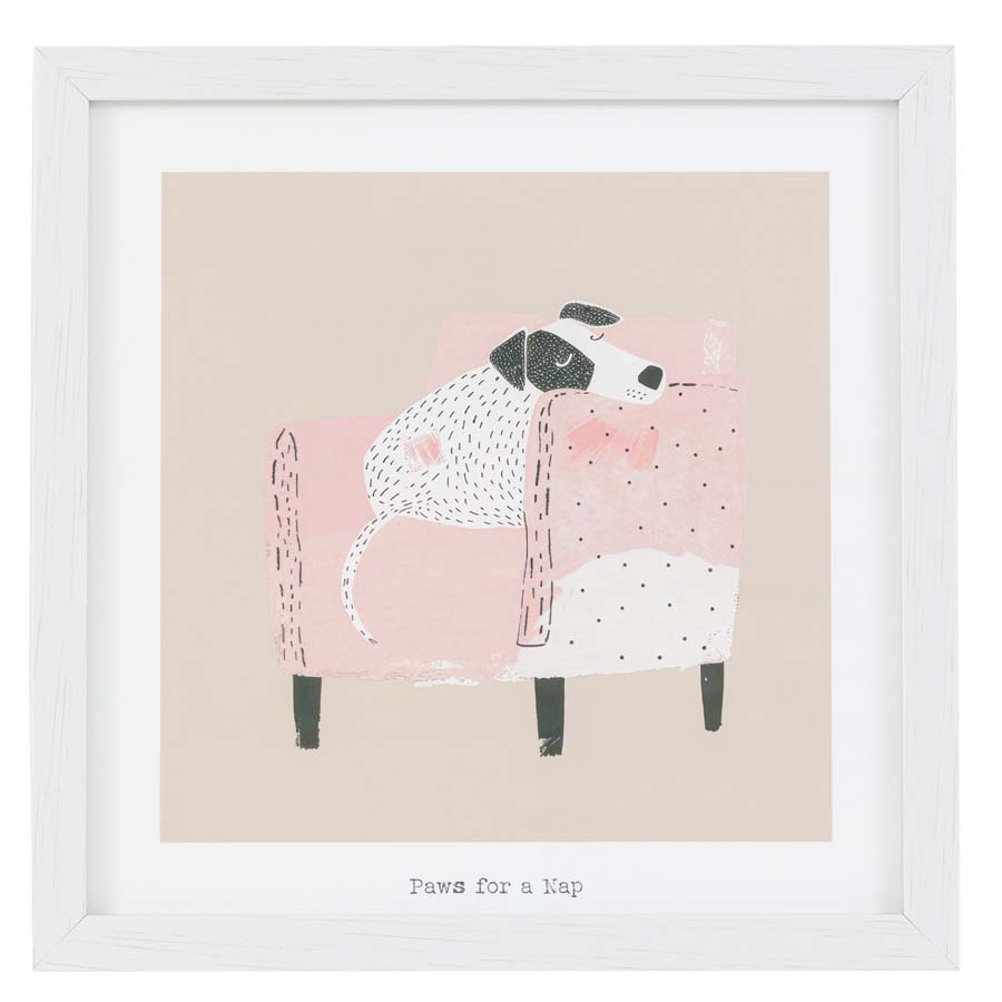 Art Marketing Paws For A Nap Framed Art By Laura Bolton