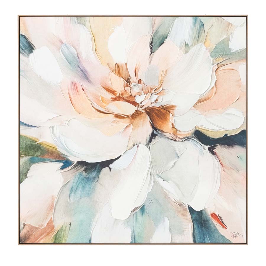 Art Marketing Petal Poetry Framed Canvas By Natalie Taylor