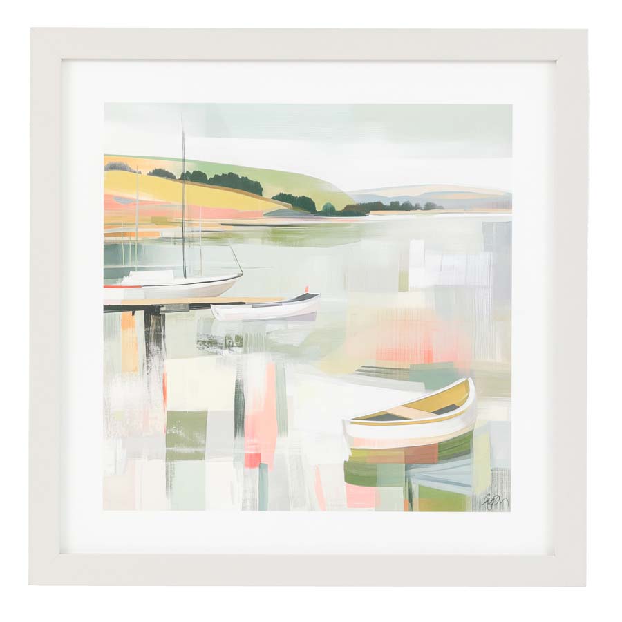 Art Marketing Sailboats and Serenity Framed Art by Faye Reynolds Lydon