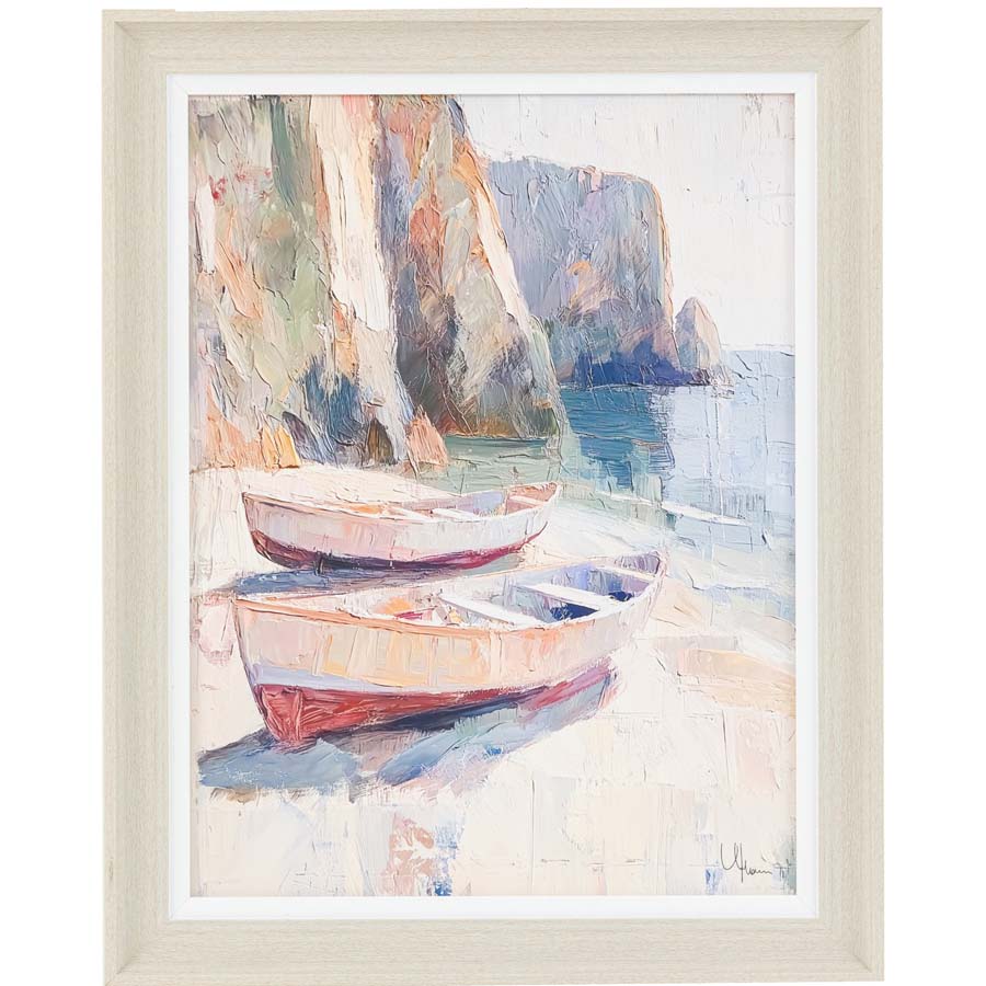 Art Marketing Whispering Shores Framed Canvas
