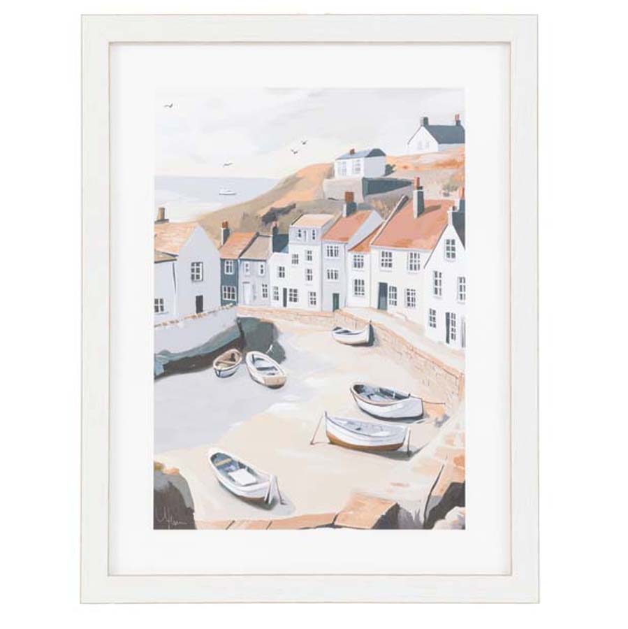 Art Marketing Beached Boats Framed Art By Ulyana Hammond