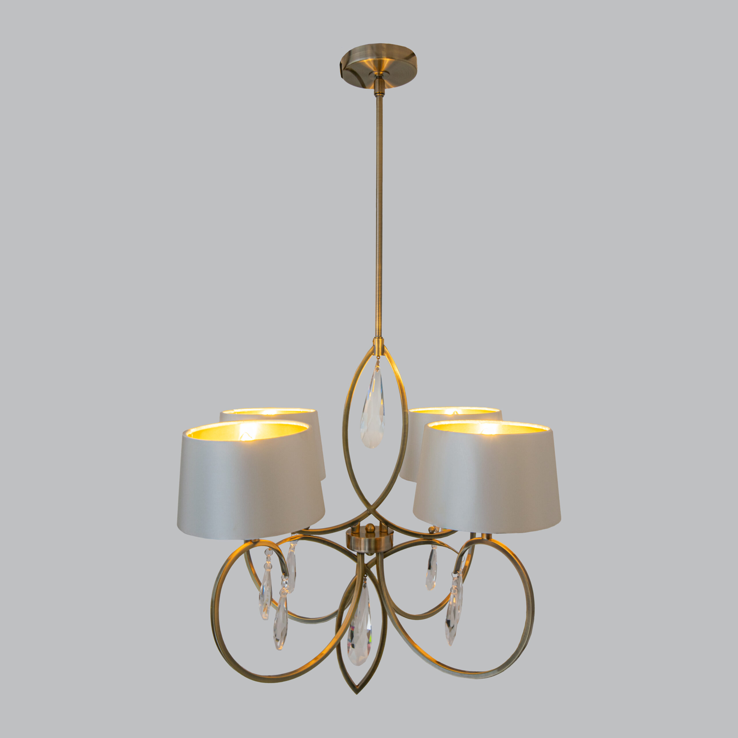 Millie & Co Cygnus 4 Arm Chandelier