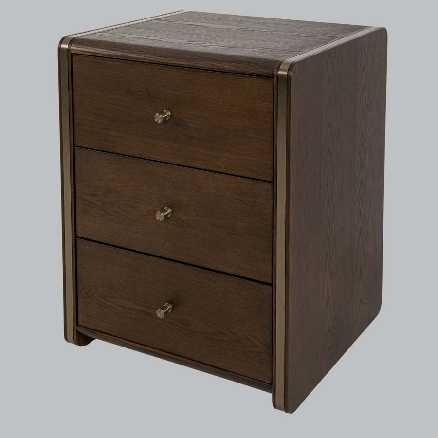 Millie & Co Daxton 3 Drawer Side Table