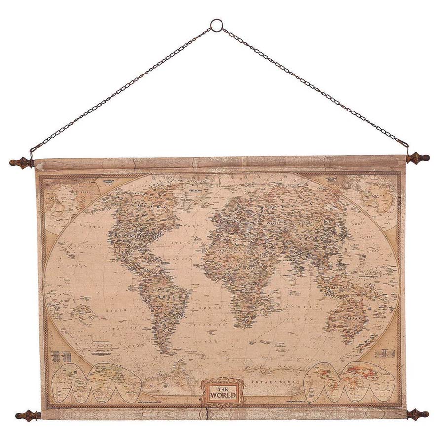 Mindy Brownes Vintage World Map
