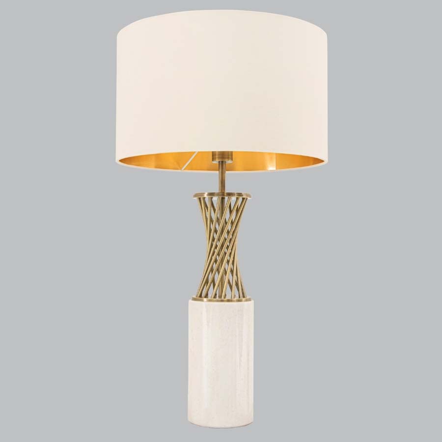 Millie & Co Rylan White Table Lamp