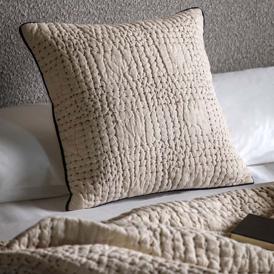 Gallery Interiors Matrix Cushion Beige