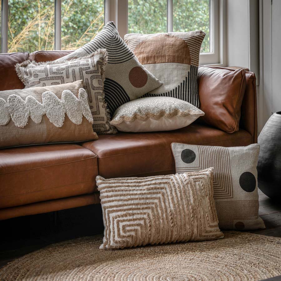 Gallery Interiors Tabor Cushion Natural