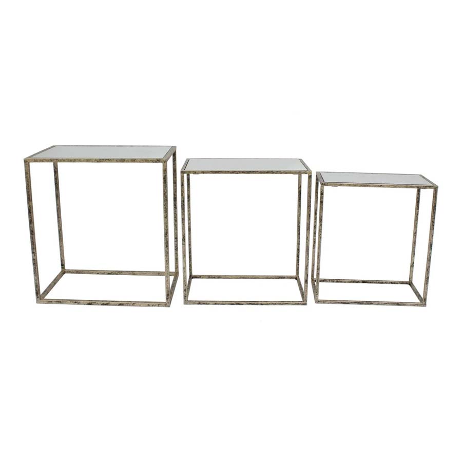 Mindy Brownes Irma Set of 3 Nest of  Tables (Mirror)