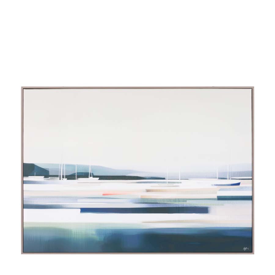 Art Marketing Ebb and Flow Framed Canvas Faye Reynolds-Lydon