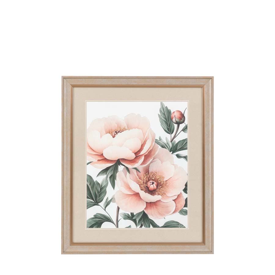 Art Marketing Peony Blooms Framed Art By Joanne Lea