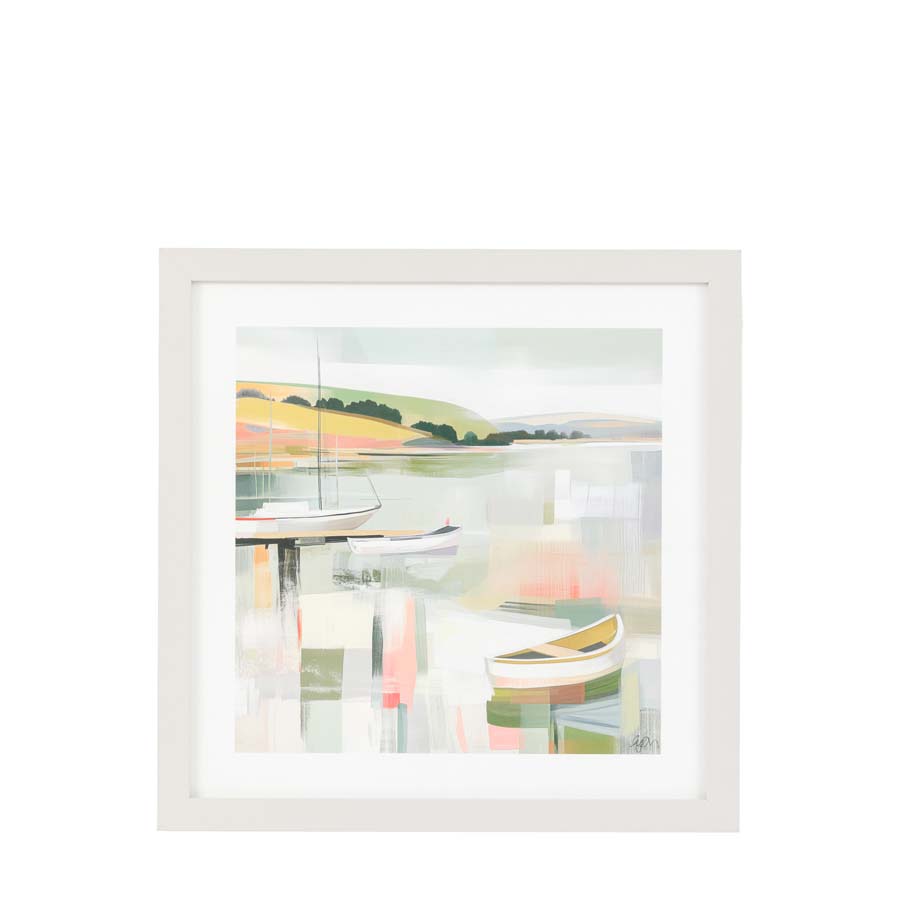 Art Marketing Sailboats and Serenity Framed Art by Faye Reynolds Lydon