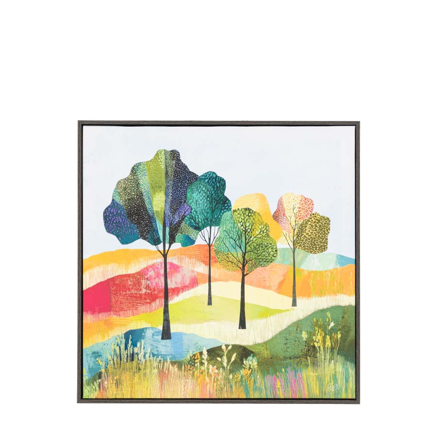 Art Marketing Vibrant Fields Framed Canvas By Faye Reynolds Lydon