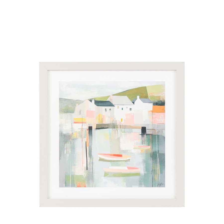 Art Marketing Harbour Tranquility Framed Art By Faye Reynolds Lydon