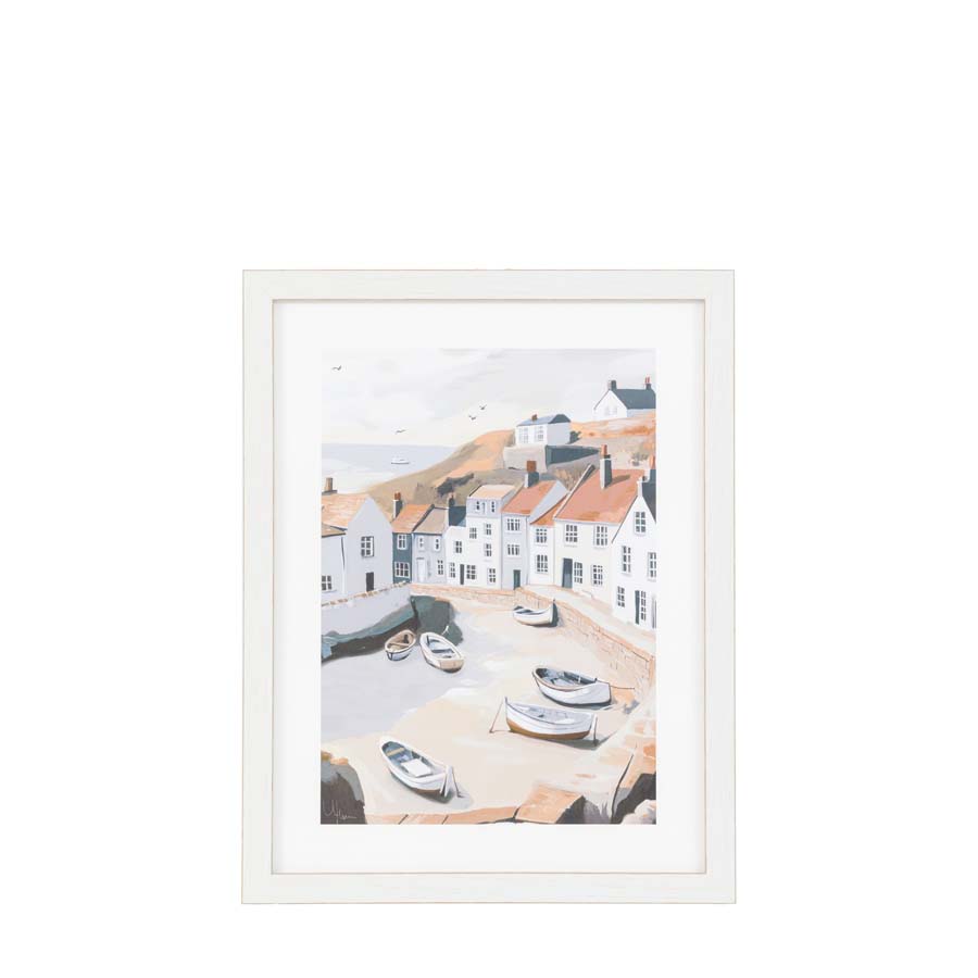 Art Marketing Beached Boats Framed Art By Ulyana Hammond