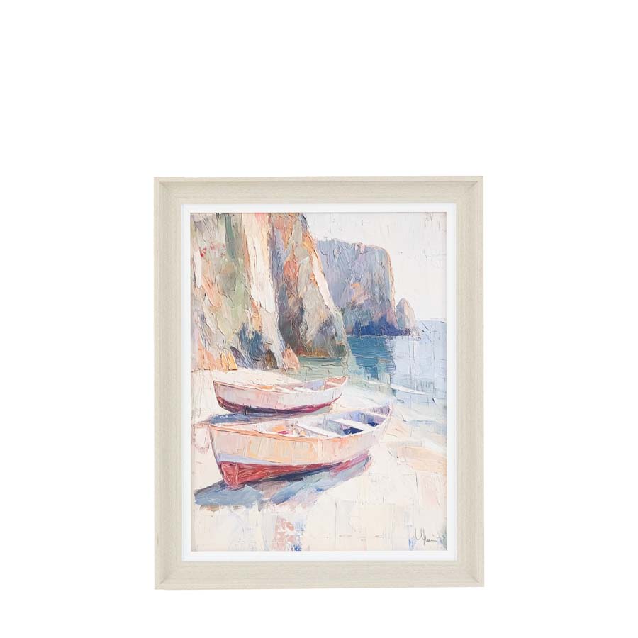 Art Marketing Whispering Shores Framed Canvas