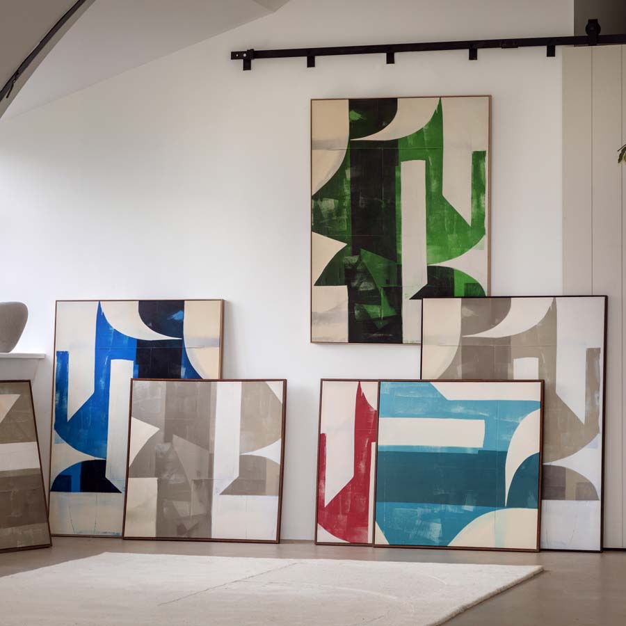 Gallery Interiors Betong Abstract Framed Canvas