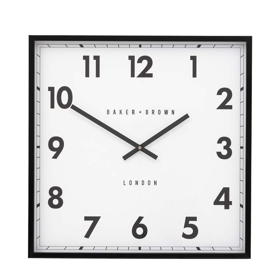 Gallery Interiors Buxton Wall Clock Black
